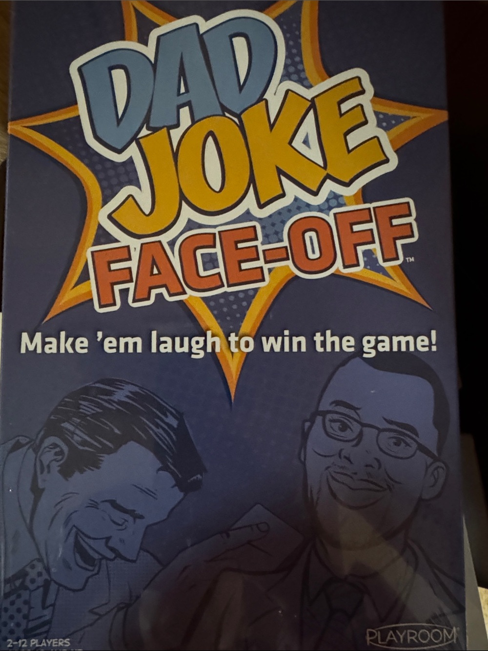 Dad Joke Face-Off Party Game — , Blue